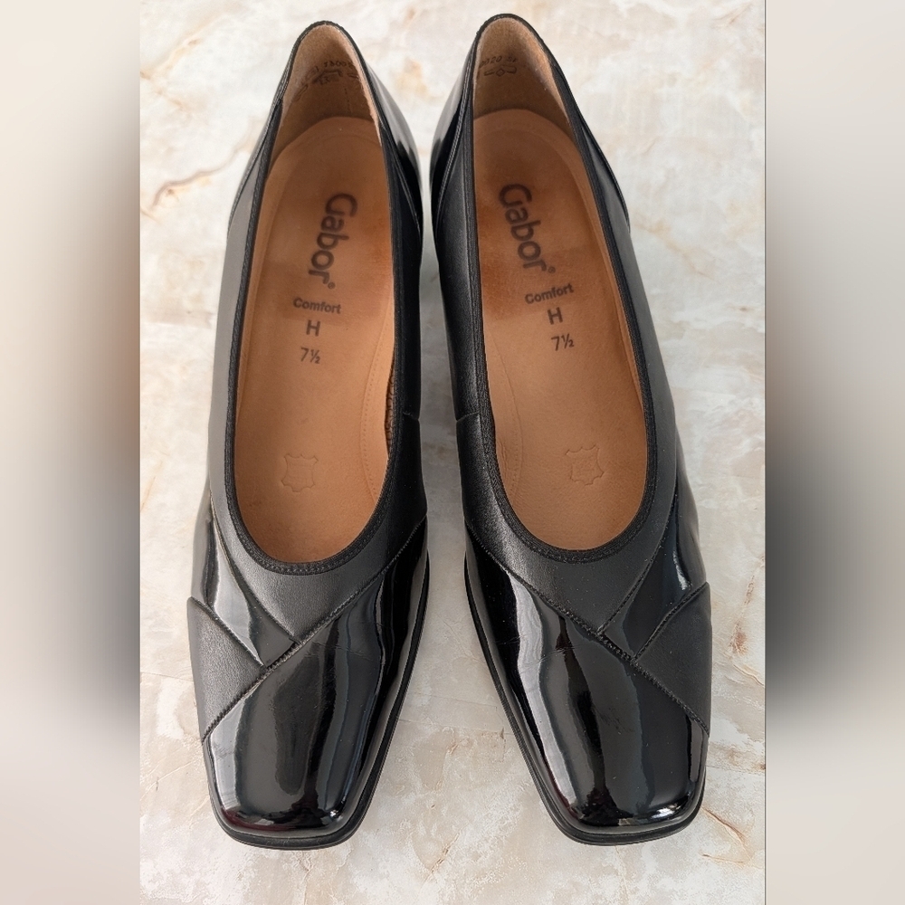 Gabor Comfort Women's Black Pumps Shoes Size UK 7.5